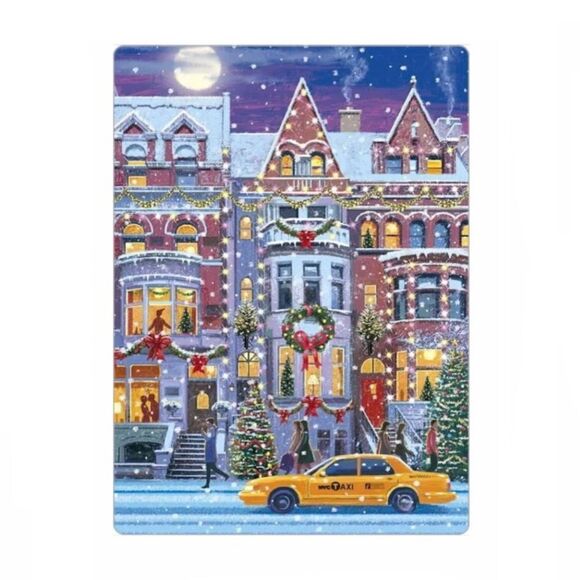 Holiday Brownstone Magnet  - Picture 1 of 2